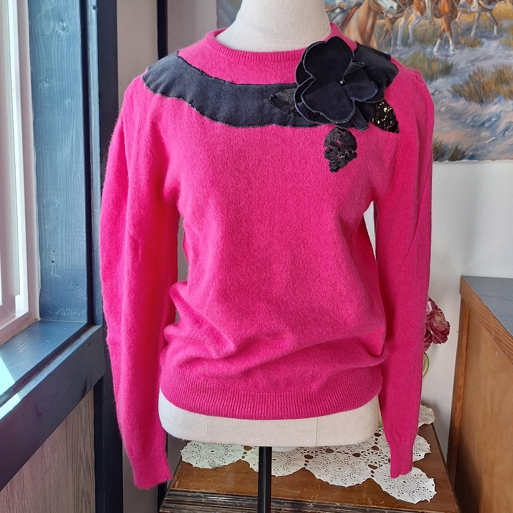 Koret Petite Vintage Lambs Wool Knit Sweater,  Size Small Petite,  Style#3767713